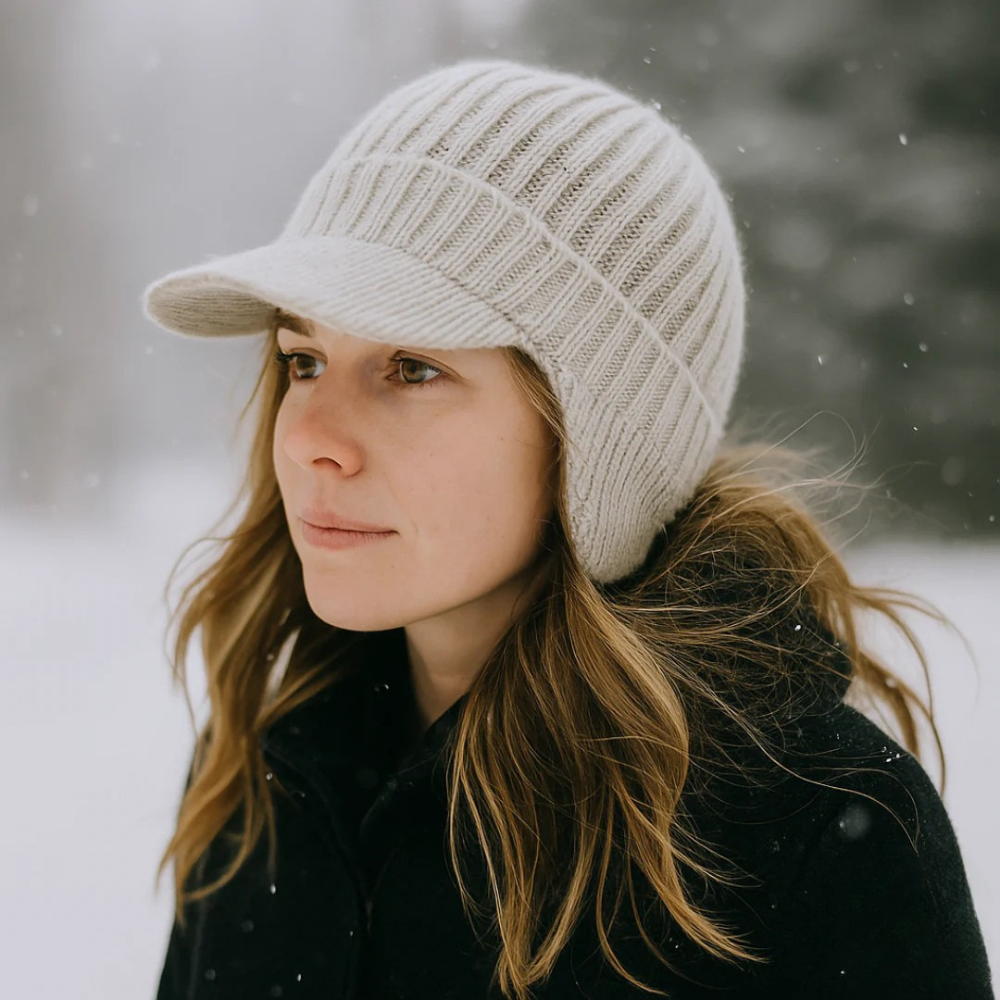 Fjordwarm – Skandinavisk Vinterhue Med Høreværn (unisex, én størrelse passer alle)